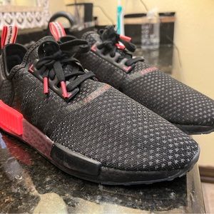 Red and Black Adidas NMD R1 Size 9.5
